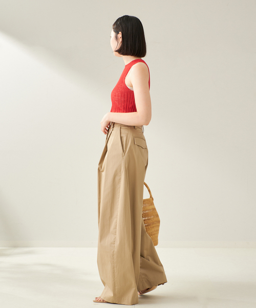plage(プラージュ)の「ENRICA / エンリカ SHEER RIB ノースリーブ(ニット/セーター・レディース・オレンジ/ブラック/レッド・FREE)」の18枚目の写真