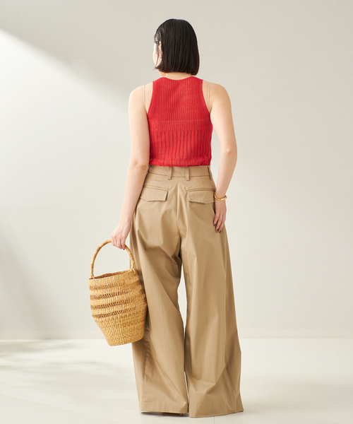 plage(プラージュ)の「ENRICA / エンリカ SHEER RIB ノースリーブ(ニット/セーター・レディース・オレンジ/ブラック/レッド・FREE)」の19枚目の写真