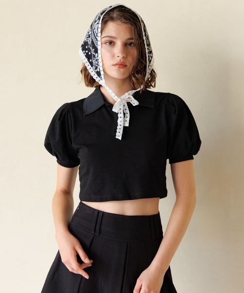 FOREVER 21（フォーエバー トゥエンティーワン）の「【2025SS】アソートパフポロシャツ（ポロシャツ・レディース・ネイビー/ブラック/ブルー・FREE）」の2枚目の写真