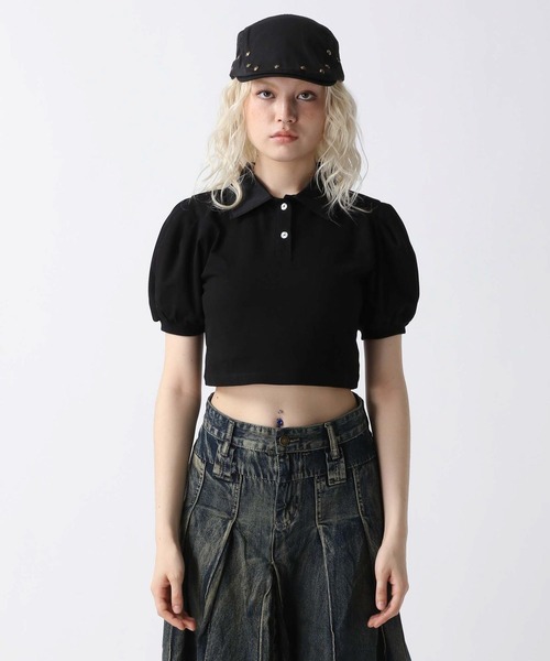 FOREVER 21（フォーエバー トゥエンティーワン）の「【2025SS】アソートパフポロシャツ（ポロシャツ・レディース・ネイビー/ブラック/ブルー・FREE）」の16枚目の写真