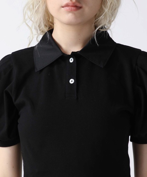 FOREVER 21（フォーエバー トゥエンティーワン）の「【2025SS】アソートパフポロシャツ（ポロシャツ・レディース・ネイビー/ブラック/ブルー・FREE）」の19枚目の写真