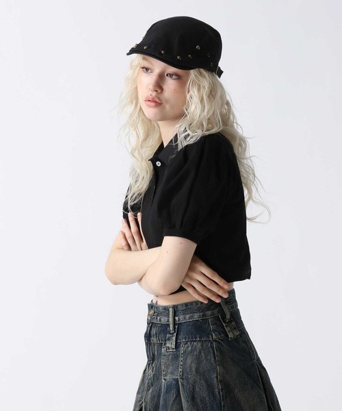 FOREVER 21（フォーエバー トゥエンティーワン）の「【2025SS】アソートパフポロシャツ（ポロシャツ・レディース・ネイビー/ブラック/ブルー・FREE）」の11枚目の写真