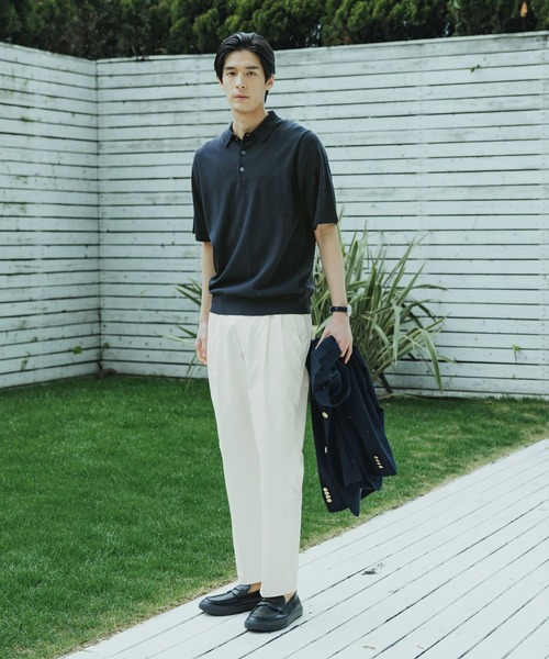 GLOBAL WORK(グローバルワーク)の「ピケパンツ/Salon de GW/290808(その他パンツ・メンズ・ホワイト系その他2/ネイビー・SMALL/MEDIUM/LARGE/X-LARGE)」の6枚目の写真