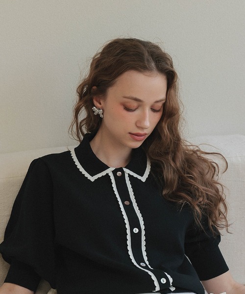 at.（アット）の「【at.】パールビジューリボンピアス（ピアス（両耳用）・レディース・シルバー/ゴールド・ONE）」の5枚目の写真