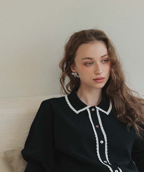 at.（アット）の「【at.】パールビジューリボンピアス（ピアス（両耳用）・レディース・シルバー/ゴールド・ONE）」の8枚目の写真