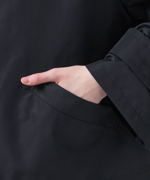 MACKINTOSH PHILOSOPHY(マッキントッシュ フィロソフィー)の「【WELBURY SHORT HOOD(ウェルベリーショートフード)】 レインタフタ(トレンチコート・レディース・ダークネイビー/オフホワイト・38)」の3枚目の写真