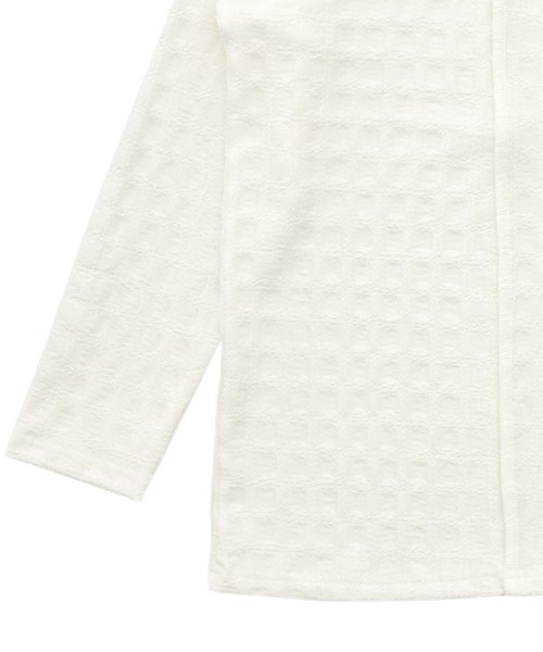 select MOCA Et（セレクトモカエト）の「【Et】Asymmetrical Neck Shirring Tops（Tシャツ/カットソー・レディース・ブラック/ホワイト/ベージュ・FREE）」の7枚目の写真