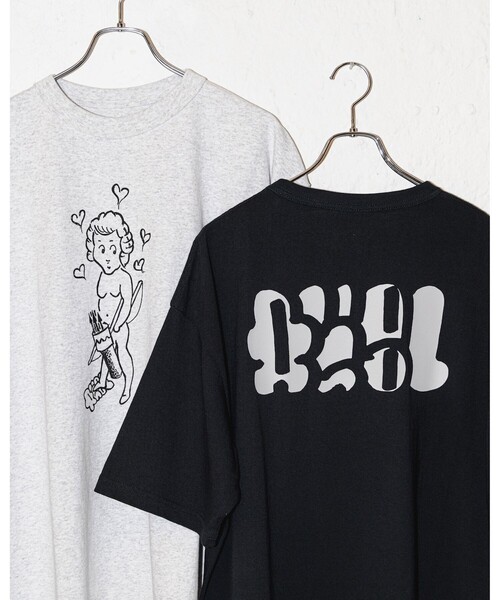 BEAMS T（ビームスティー）の「AEBL / T-SHIRT①（Tシャツ/カットソー・メンズ・ライトグレー・S/M/L/XL）」の3枚目の写真