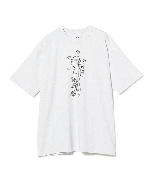 BEAMS T（ビームスティー）の「AEBL / T-SHIRT①（Tシャツ/カットソー・メンズ・ライトグレー・S/M/L/XL）」の4枚目の写真
