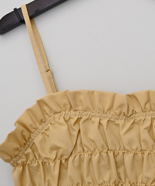 STYLEBLOCK（スタイルブロック）の「ブロードビスチェセットノースリーブワンピース（ワンピース・レディース・マスタード/サックスブルー/ブラック・M）」の7枚目の写真
