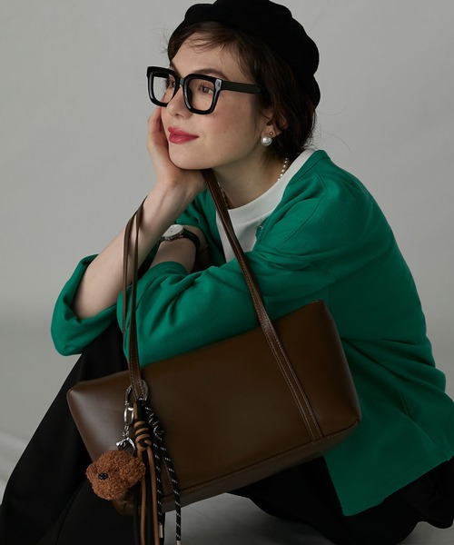 BONLECILL Marche(ボンルシールマルシェ)の「【BONLECILL Marche】ロングハンドルフラップボストンバッグ(ボストンバッグ・レディース・イエロー/ブラック/ホワイト/ブラウン・FREE)」の20枚目の写真