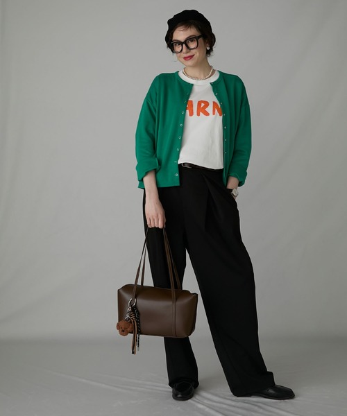BONLECILL Marche(ボンルシールマルシェ)の「【BONLECILL Marche】ロングハンドルフラップボストンバッグ(ボストンバッグ・レディース・イエロー/ブラック/ホワイト/ブラウン・FREE)」の21枚目の写真