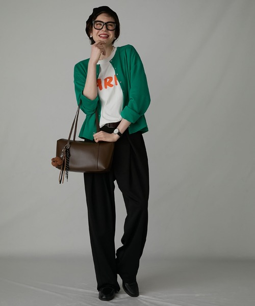 BONLECILL Marche(ボンルシールマルシェ)の「【BONLECILL Marche】ロングハンドルフラップボストンバッグ(ボストンバッグ・レディース・イエロー/ブラック/ホワイト/ブラウン・FREE)」の22枚目の写真