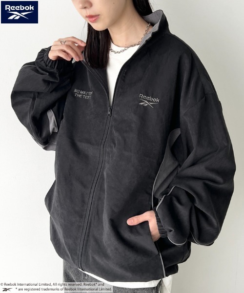 セール】Reebok(リーボック)/パイピングJKT/ライン入り ナイロン