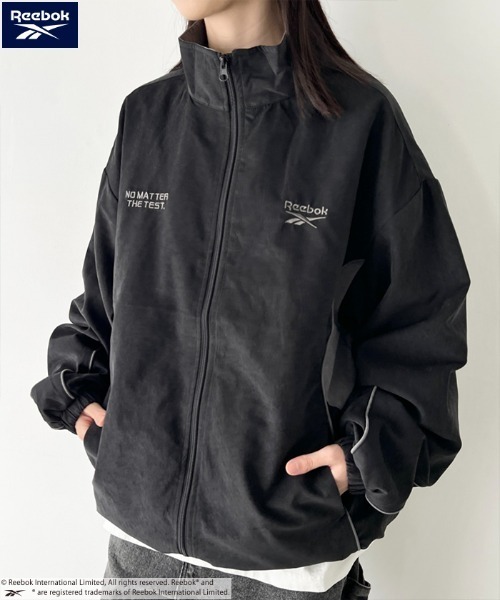 Reebok(リーボック)/パイピングJKT/ライン入り ナイロンジャケット