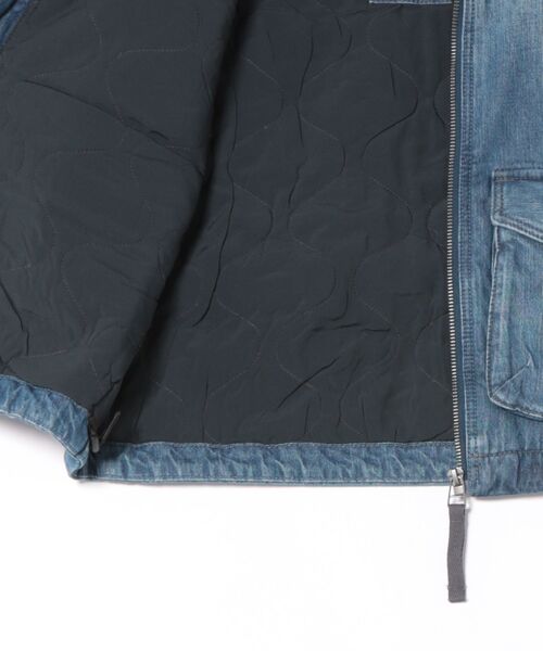 G-STAR(ジースター)の「2-POCKET PADDED ZIP VEST/2ポケット中綿ジップアップベスト(ダウンベスト・レディース・インディゴブルー・SMALL/X-SMALL/MEDIUM)」の8枚目の写真