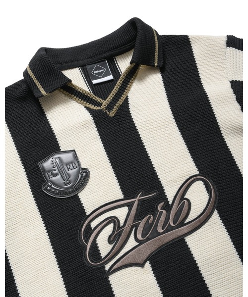 F.C.Real Bristol（エフシーレアルブリストル）の「STRIPE KNIT SHIRT（ニット/セーター・メンズ・ブラック/ライトブルー/バーガンディー・SMALL/MEDIUM/LARGE/X-LARGE/XX-LARGE）」の5枚目の写真
