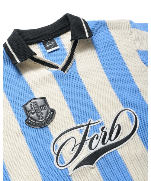 F.C.Real Bristol（エフシーレアルブリストル）の「STRIPE KNIT SHIRT（ニット/セーター・メンズ・ブラック/ライトブルー/バーガンディー・SMALL/MEDIUM/LARGE/X-LARGE/XX-LARGE）」の11枚目の写真