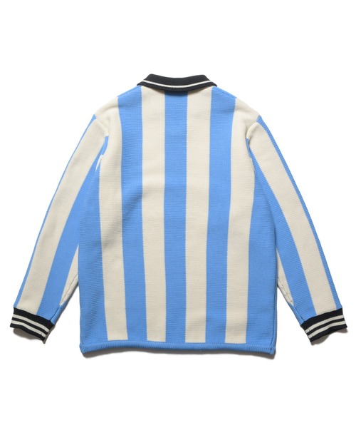 F.C.Real Bristol（エフシーレアルブリストル）の「STRIPE KNIT SHIRT（ニット/セーター・メンズ・ブラック/ライトブルー/バーガンディー・SMALL/MEDIUM/LARGE/X-LARGE/XX-LARGE）」の10枚目の写真