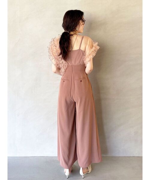 ラグナムーン　ドレス　コンビネゾン LAGUNAMOON パンツドレス 「WEB限定」LADYチュールドッキング