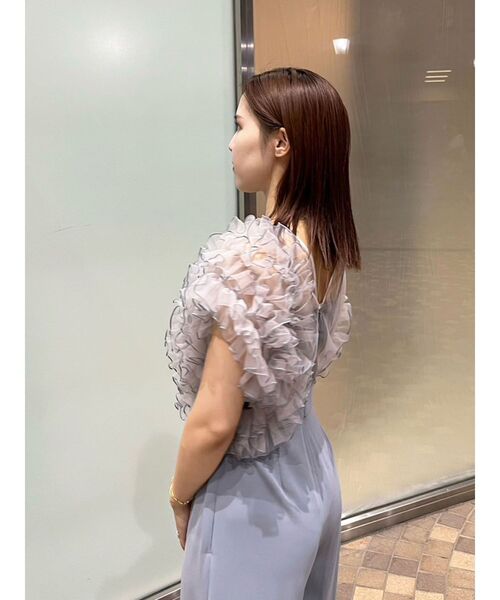 LADYバイカラーメロードッキングコンビネゾン（パンツドレス