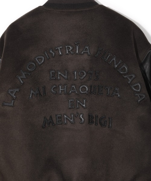 MEN'S BIGI（メンズビギ）の「【50th Anniv . 中田 慎介】WOOL MELTON STADIUM JAMPER（ブルゾン・メンズ・ブラウン・03/04/01/02）」の6枚目の写真