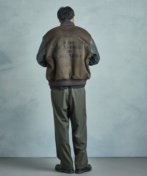 MEN'S BIGI（メンズビギ）の「【50th Anniv . 中田 慎介】WOOL MELTON STADIUM JAMPER（ブルゾン・メンズ・ブラウン・03/04/01/02）」の18枚目の写真