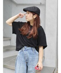 Ungrid | リネン混ボートネックショートTee(Tシャツ/カットソー)