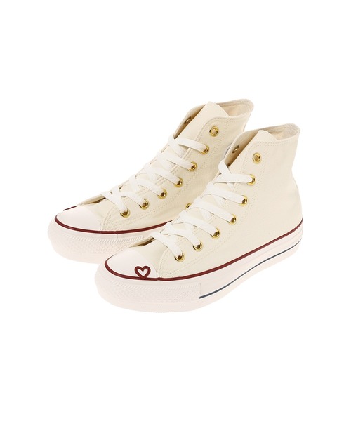 CONVERSE(コンバース)の「CONVERSE ALL STAR PLTS HEARTPOINT HI 31315780(スニーカー・レディース・ホワイト・23.5㎝/24㎝/24.5㎝/25㎝/23㎝)」の3枚目の写真