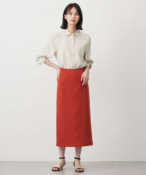 J.PRESS Ladies(J.プレス レディス)の「ピーチポプリン シャツ(シャツ/ブラウス・レディース・ベージュ系/黄土色系/ブラック系・XS)」の7枚目の写真