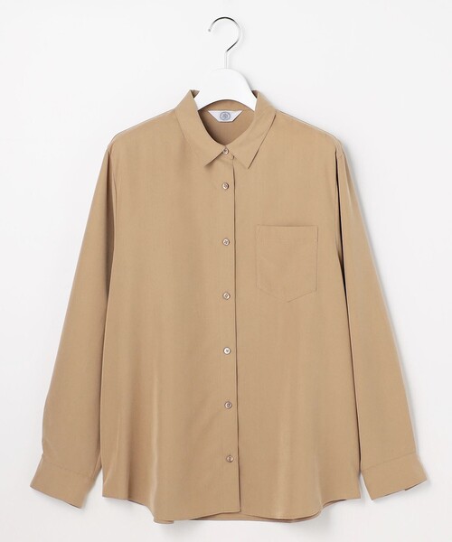J.PRESS Ladies(J.プレス レディス)の「ピーチポプリン シャツ(シャツ/ブラウス・レディース・ベージュ系/黄土色系/ブラック系・XS)」の13枚目の写真