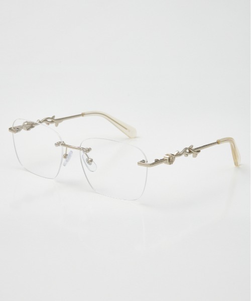 SLY（スライ）の「ROSE MOTIF CLEAR EYEWEAR ローズモチーフ クリア アイウェア（メガネ・レディース・シルバー・FREE）」の12枚目の写真