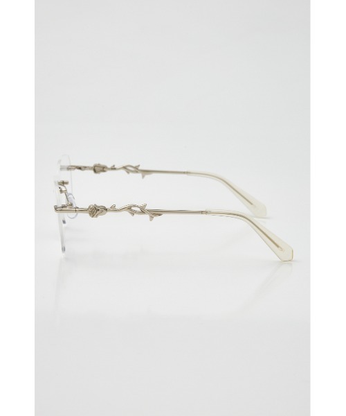 SLY（スライ）の「ROSE MOTIF CLEAR EYEWEAR ローズモチーフ クリア アイウェア（メガネ・レディース・シルバー・FREE）」の11枚目の写真