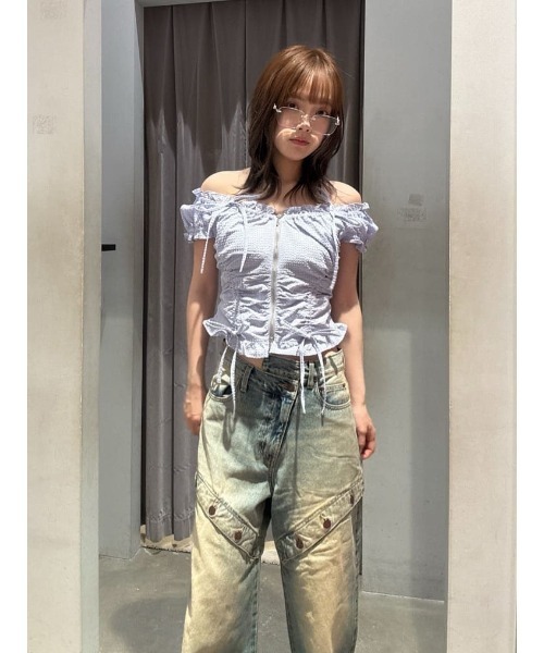 SLY（スライ）の「ROSE MOTIF CLEAR EYEWEAR ローズモチーフ クリア アイウェア（メガネ・レディース・シルバー・FREE）」の13枚目の写真