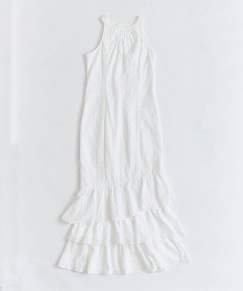 OLIVE des OLIVE（オリーブデオリーブ）の「【インフルエンサー企画】メロウアメスリロングワンピ（ワンピース・レディース・ブラック/オフホワイト/チェック・FREE）」の13枚目の写真