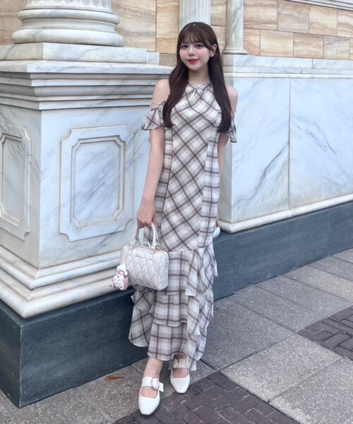 OLIVE des OLIVE メロウアメスリロングワンピ OLIVE des ワンピース 「インフルエンサー企画」メロウアメスリ