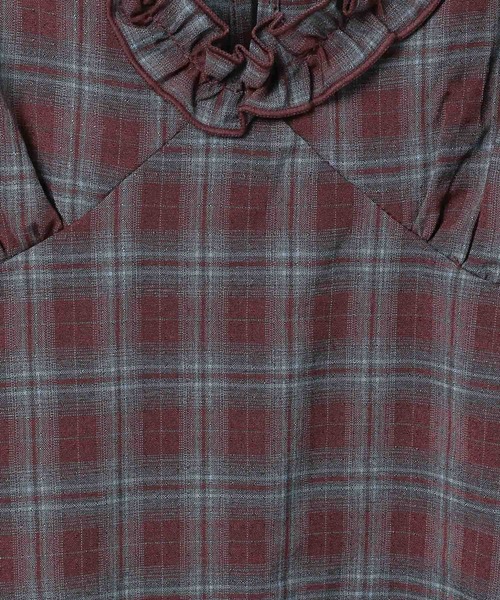 3.3 Field Trip （3.3フィールドトリップ）の「【新色追加】3.3 Field Trip／2wayフリルチェックキャミワンピース（ワンピース・レディース・ブラウン/ネイビー/ブラック/ドット・FREE）」の12枚目の写真