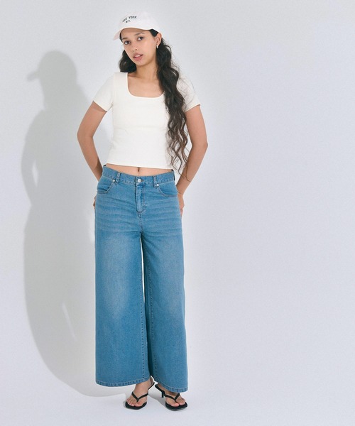 coca(coca)(コカ)の「刺繍ロゴキャップ(キャップ・レディース・ワイン/ホワイト・ONE SIZE)」の6枚目の写真