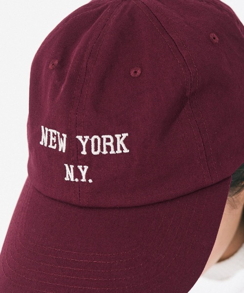 coca(coca)(コカ)の「刺繍ロゴキャップ(キャップ・レディース・ワイン/ホワイト・ONE SIZE)」の11枚目の写真