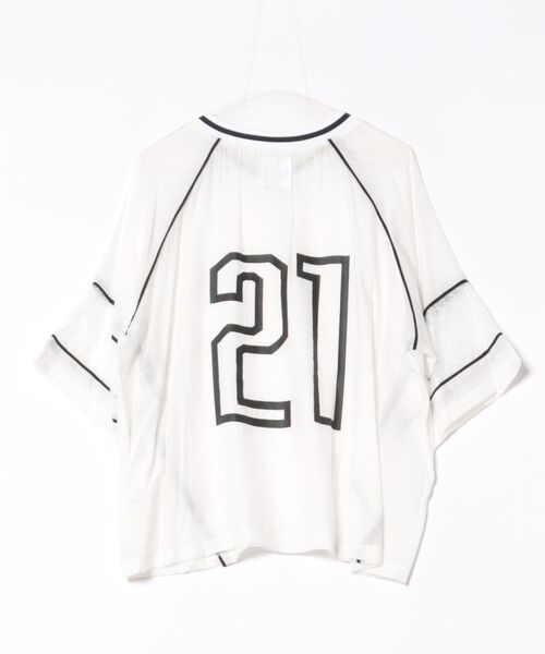 Narcissus（ナルシス）の「【MIDVEIN】ストリートレースＴシャツ（Tシャツ/カットソー・レディース・ホワイト・FREE）」の2枚目の写真