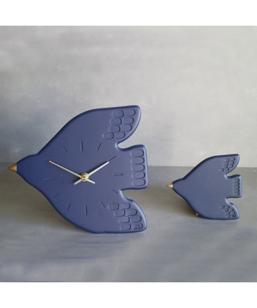 その他セレクト（ソノタセレクト）の「BRESKORD ウェルカムバード ウォールクロック（掛け時計・レディース・ネイビー/アイボリー・FREE）」の2枚目の写真