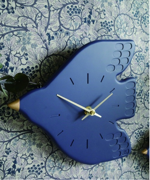 その他セレクト（ソノタセレクト）の「BRESKORD ウェルカムバード ウォールクロック（掛け時計・レディース・ネイビー/アイボリー・FREE）」の3枚目の写真