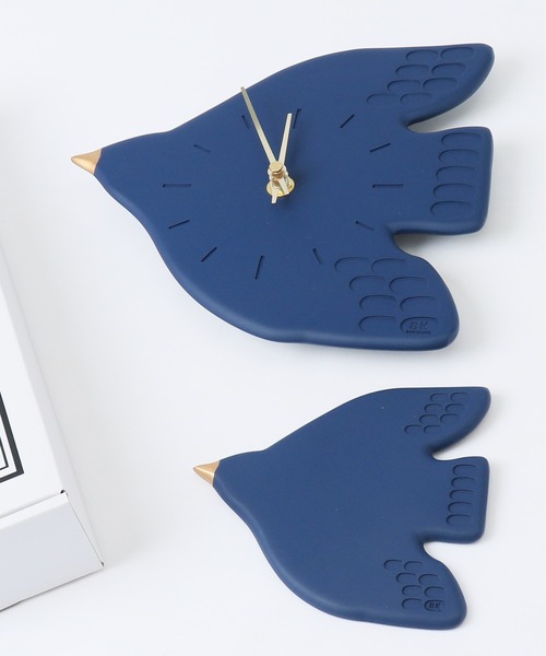 その他セレクト（ソノタセレクト）の「BRESKORD ウェルカムバード ウォールクロック（掛け時計・レディース・ネイビー/アイボリー・FREE）」の5枚目の写真