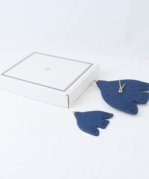 その他セレクト（ソノタセレクト）の「BRESKORD ウェルカムバード ウォールクロック（掛け時計・レディース・ネイビー/アイボリー・FREE）」の14枚目の写真