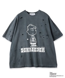 DISCOVERED（ディスカバード）の「PEANUTSxDISCOVERED DAMAGE PIGMENT DYED TEE（Tシャツ/カットソー）」