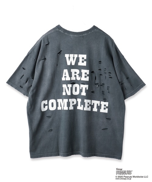 PEANUTSxDISCOVERED DAMAGE PIGMENT DYED TEE（Tシャツ/カットソー