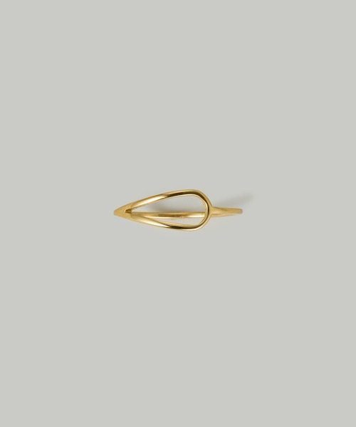 Jolie Toujours（ジョリトゥジュール）の「【汗や水に強い】〈ステンレス〉15号ドロップループリング（リング・レディース・ゴールド・FREE）」の2枚目の写真