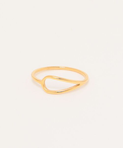 Jolie Toujours（ジョリトゥジュール）の「【汗や水に強い】〈ステンレス〉15号ドロップループリング（リング・レディース・ゴールド・FREE）」の3枚目の写真