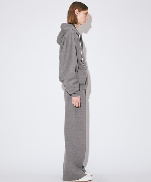 beautiful people（ビューティフルピープル）の「compact double      jersey zip up parka（パーカー・レディース・ブラック/グレー・40/38/36）」の8枚目の写真