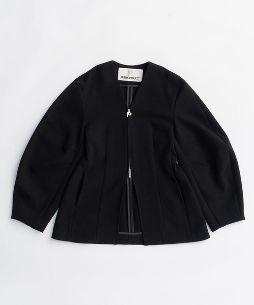 PRANK PROJECT（プランクプロジェクト）の「コクーンスリーブジップトップ / Cocoon Sleeve Zip Top（その他アウター・レディース・グレー/アイボリー/ブラック・FREE）」の18枚目の写真